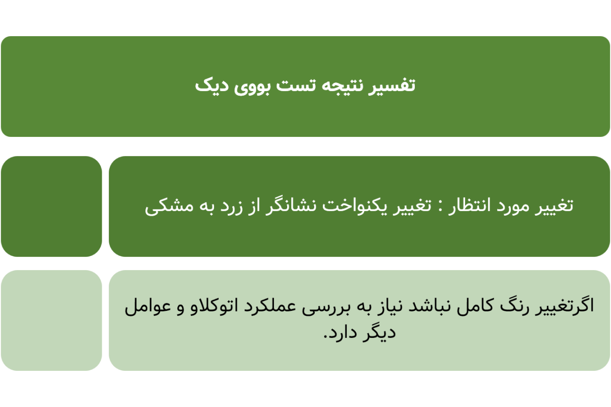 تفسیر نتیجه تست بووی دیک