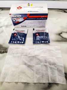 دستمال مرطوب تک نفره رستورانی