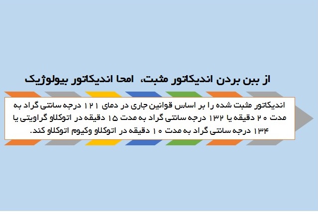 اندیکاتور بیولوژیک bionova - روش انجام تست بیولوژیک اتوکلاو 6 امحا اندیکاتور بیولوژیک